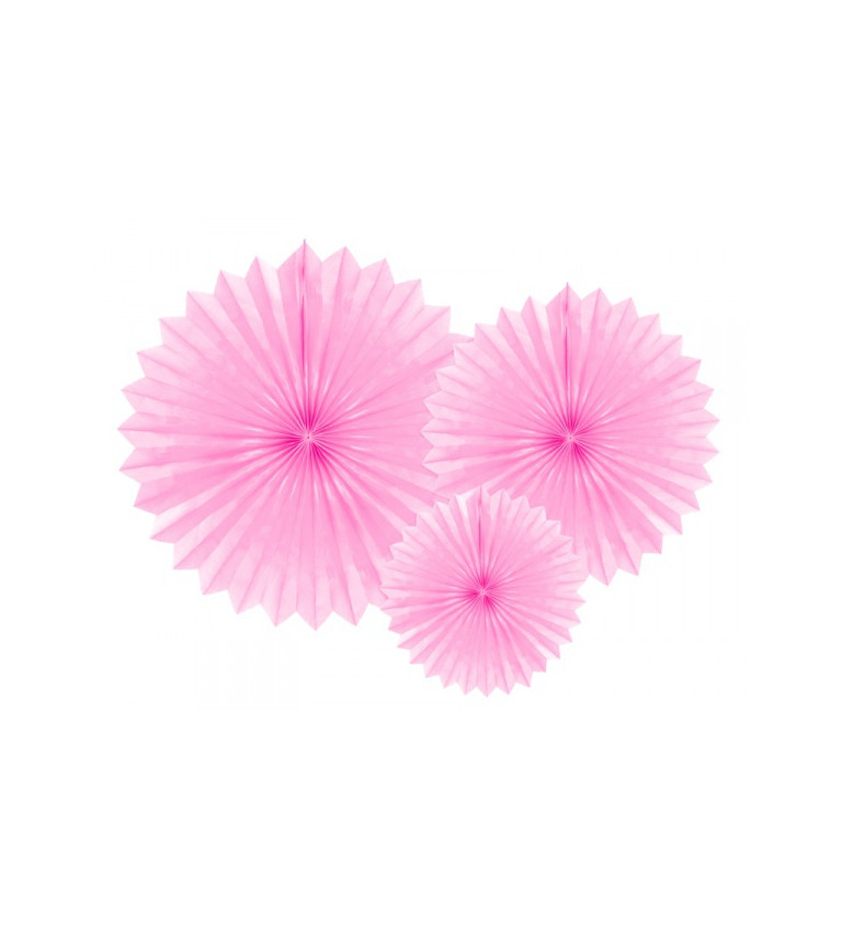 Dekoratív rozetta - világos rózsaszín