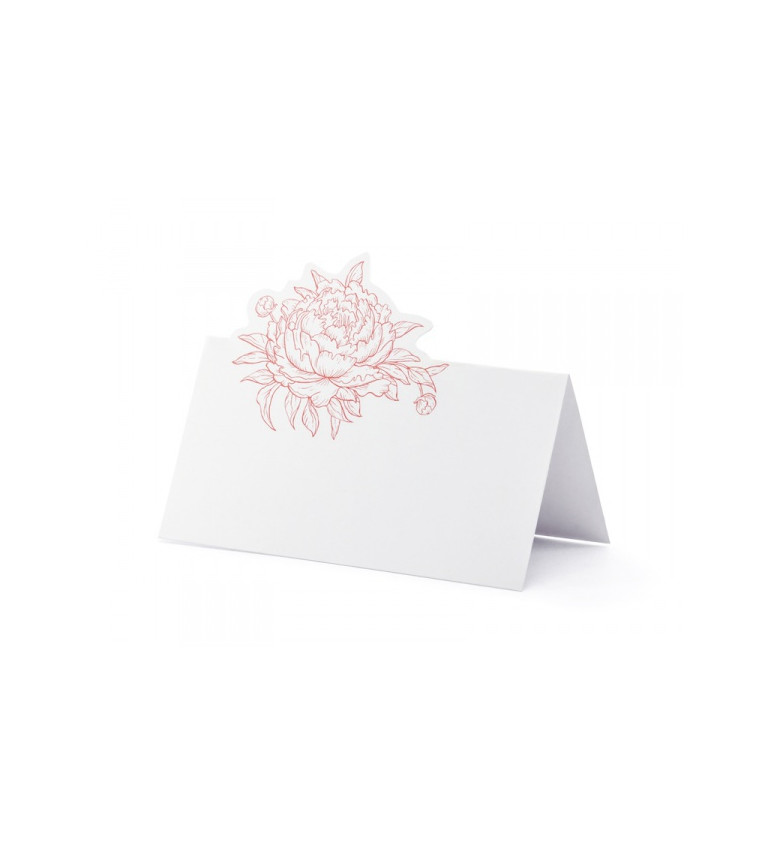 Bazsarózsa asztali névkártya