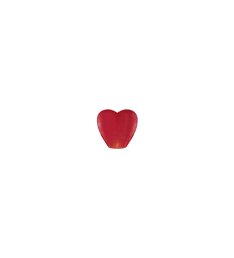 Piros lámpa szív alakú