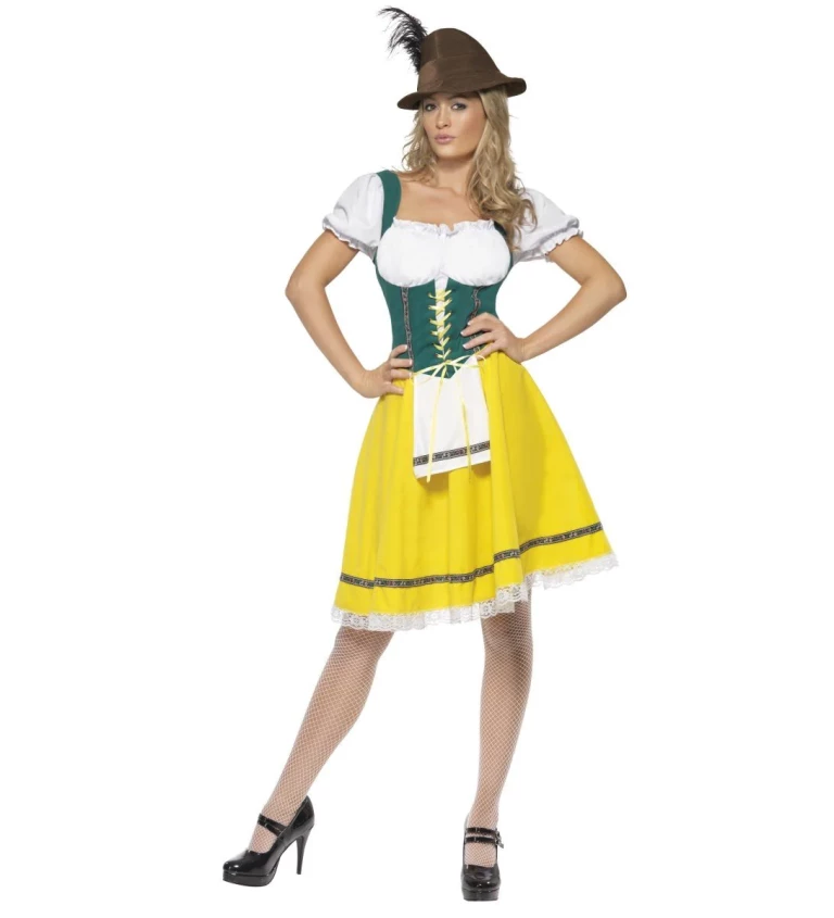 Női jelmez - Oktoberfest sárga