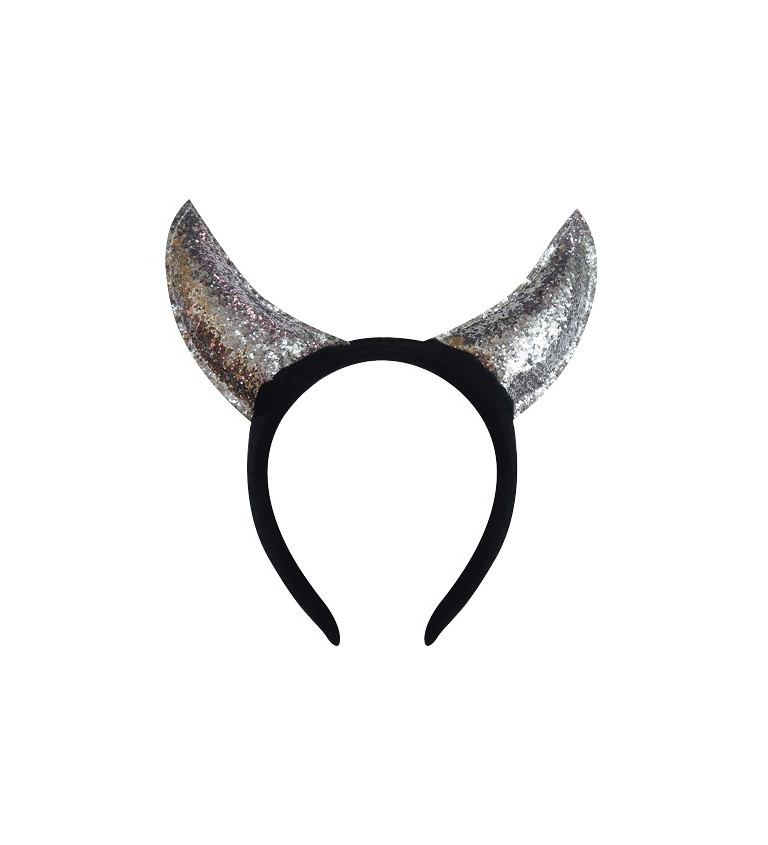 Ezüst szarvú hajpánt