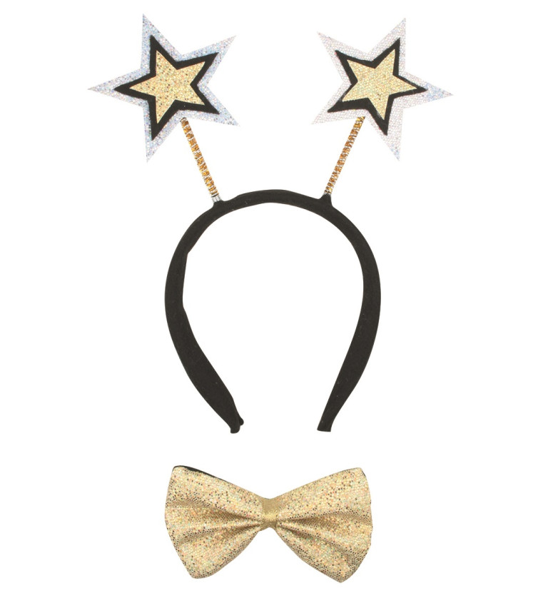 Csillagok pillangós hajpánt