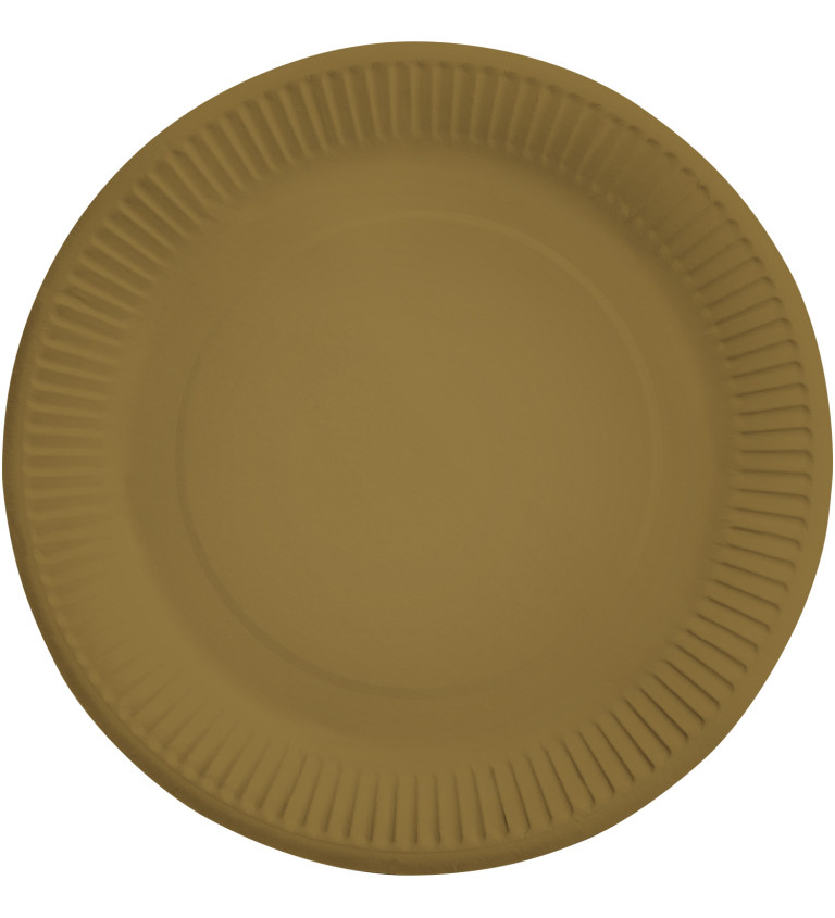 Papír tányérok - arany