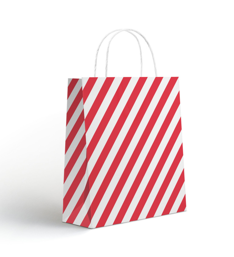 Kis ajándék táska - csíkos