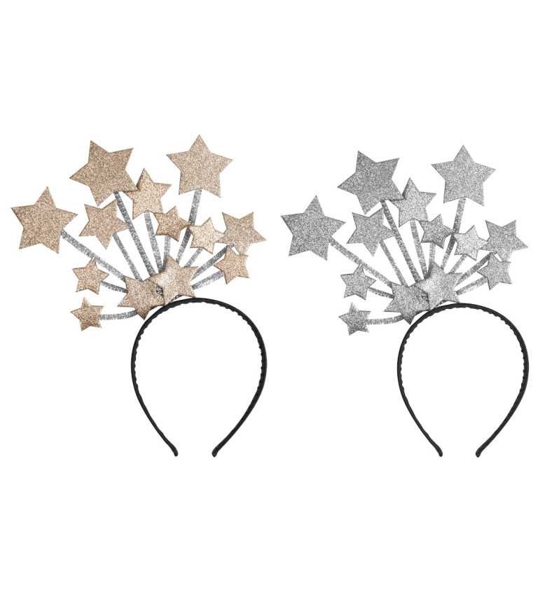 Szilveszteri csillag hajpánt