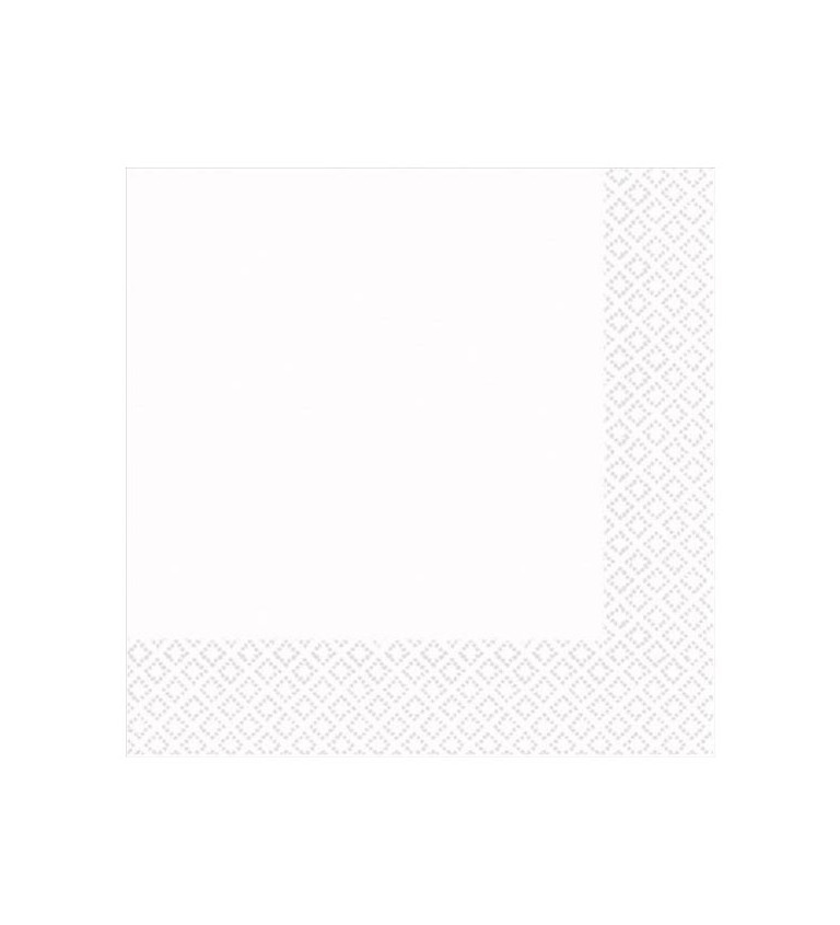 Fehér mintás szalvéta