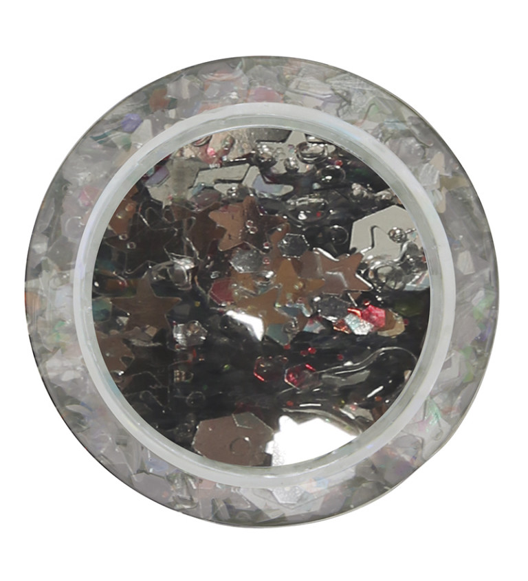 Fekete csillogó dekoráció