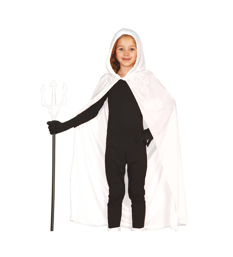 Fehér kapucnis gyerekköpeny