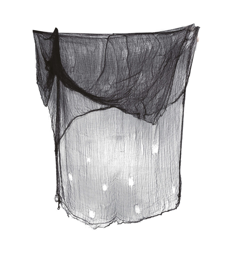 Fekete elszakadt szövet