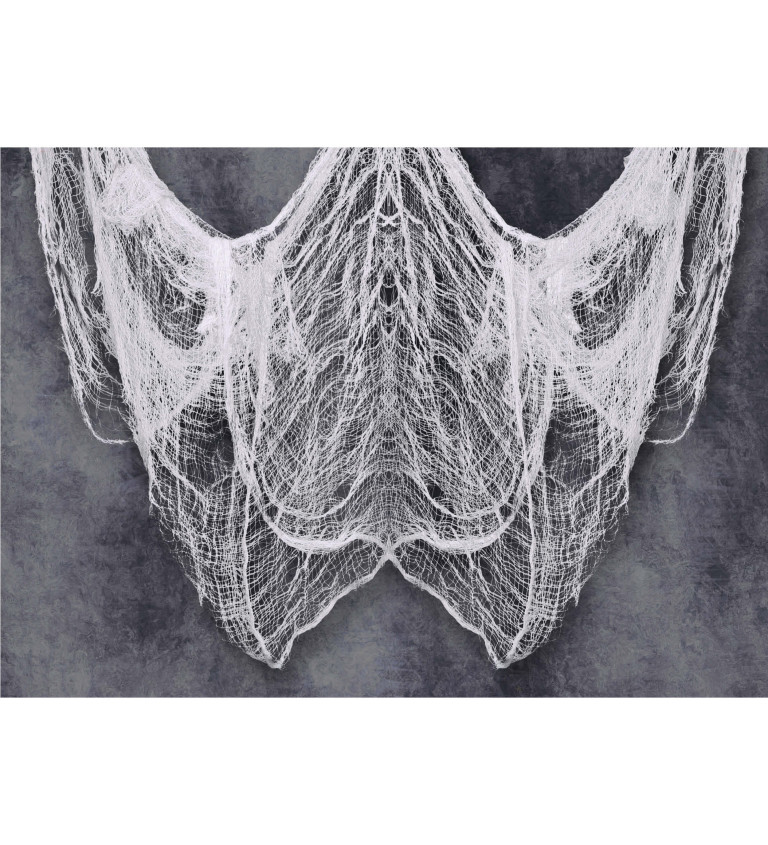 Fehér elszakadt szövet