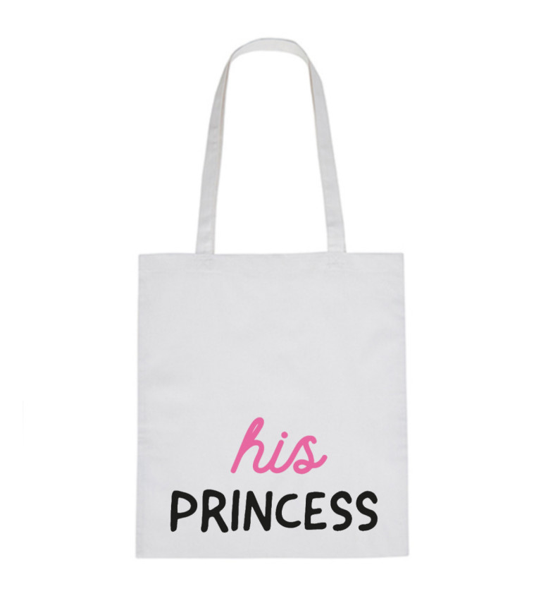 Vászontáska - Her Princess, 36x42 cm, fehér