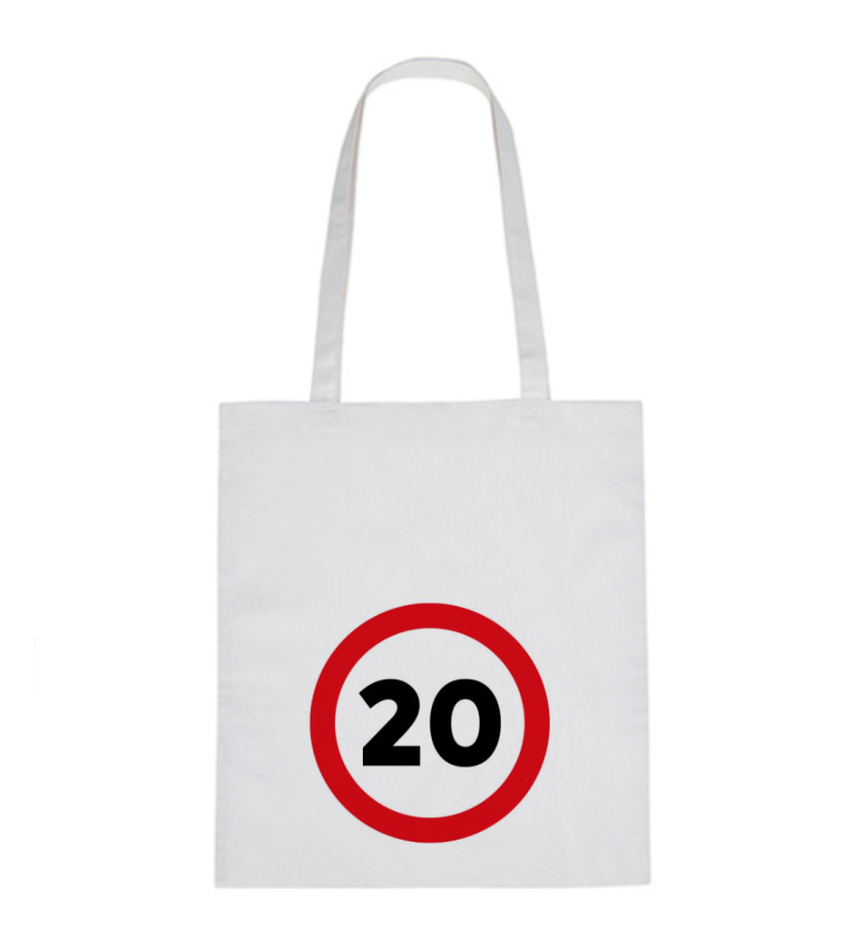 Vászontáska - 20, 36x42 cm, fehér