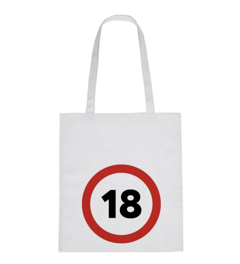 Vászontáska - 18, 36x42 cm, fehér