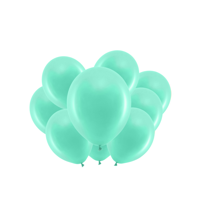 Pasztell menta latex lufi 30 cm 10 db