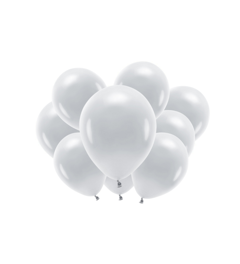 Pasztell szürke latex léggömbök (öko) - 10 db
