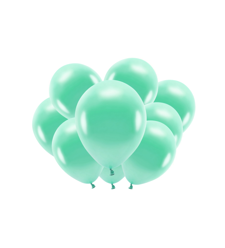 Eco metálos menta latex léggömbök
