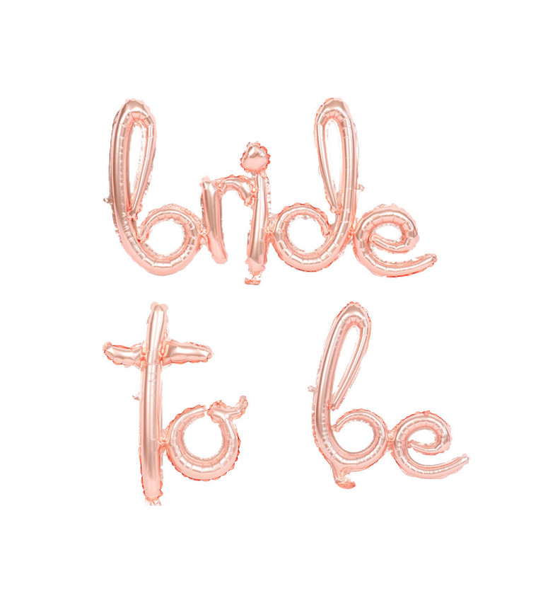 Menyasszonyi feliratos fólia léggömb rosegold