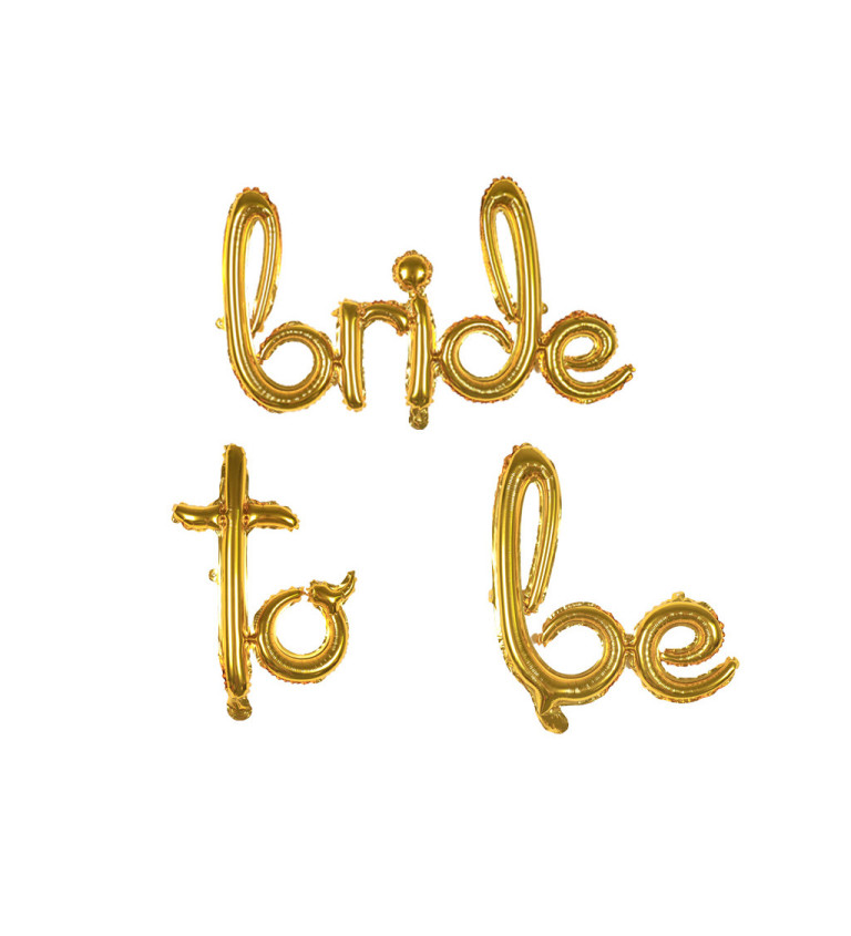 Fólia lufi - menyasszony lesz felirat arany