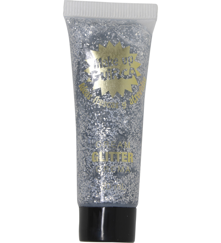 Csillogó krém smink ezüst