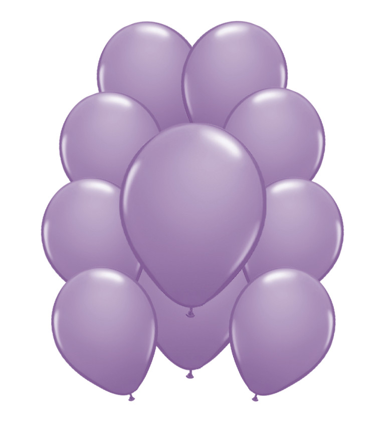 Fém latex léggömbök - Világos lila