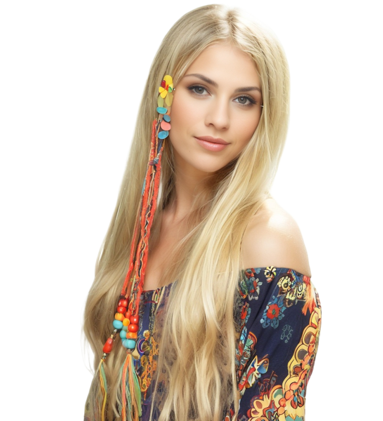 Női paróka – ’80-as évekbeli hippie