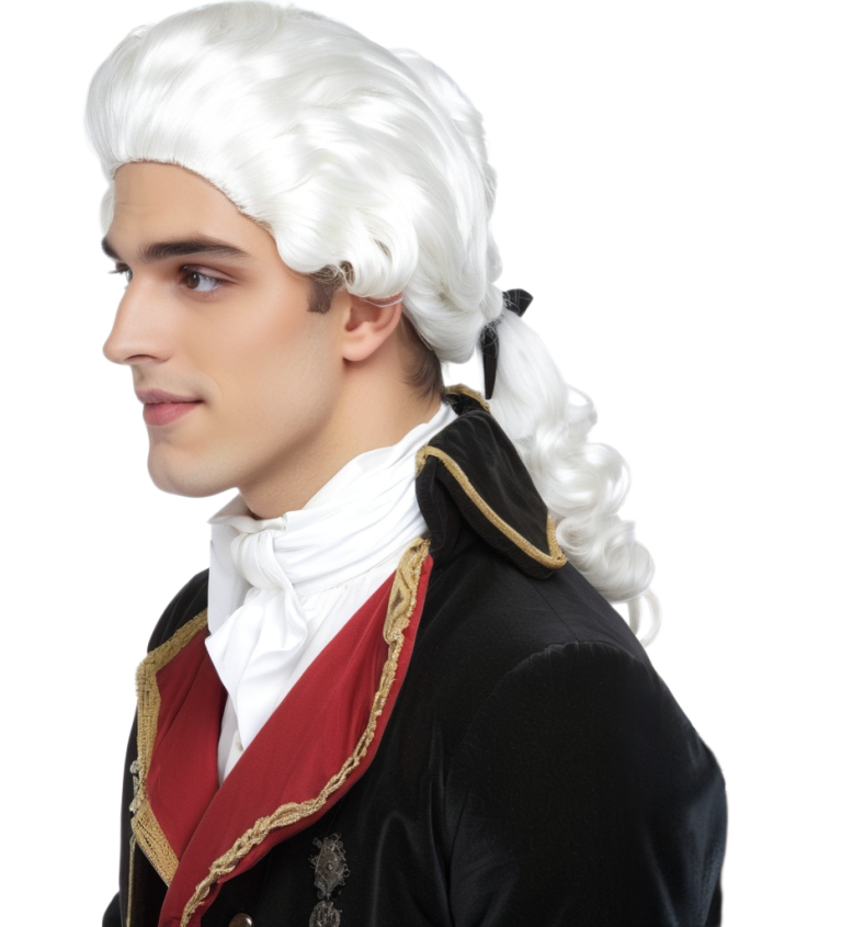 Férfi paróka – barokk úr