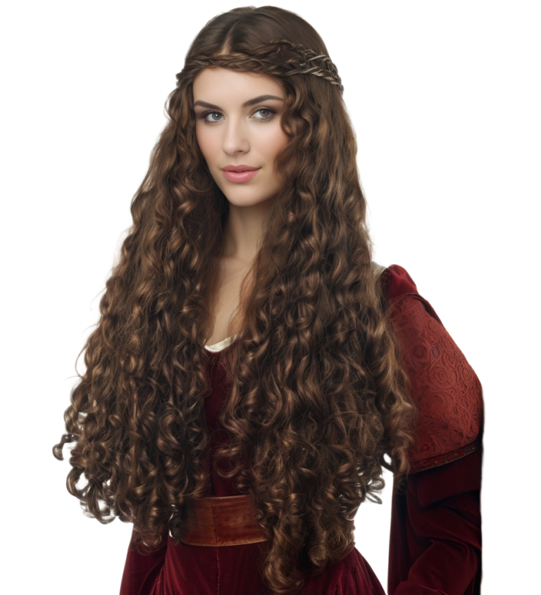 Női paróka – középkori hercegnő