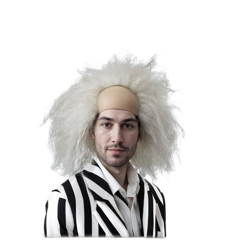 Férfi paróka – őrült tudós