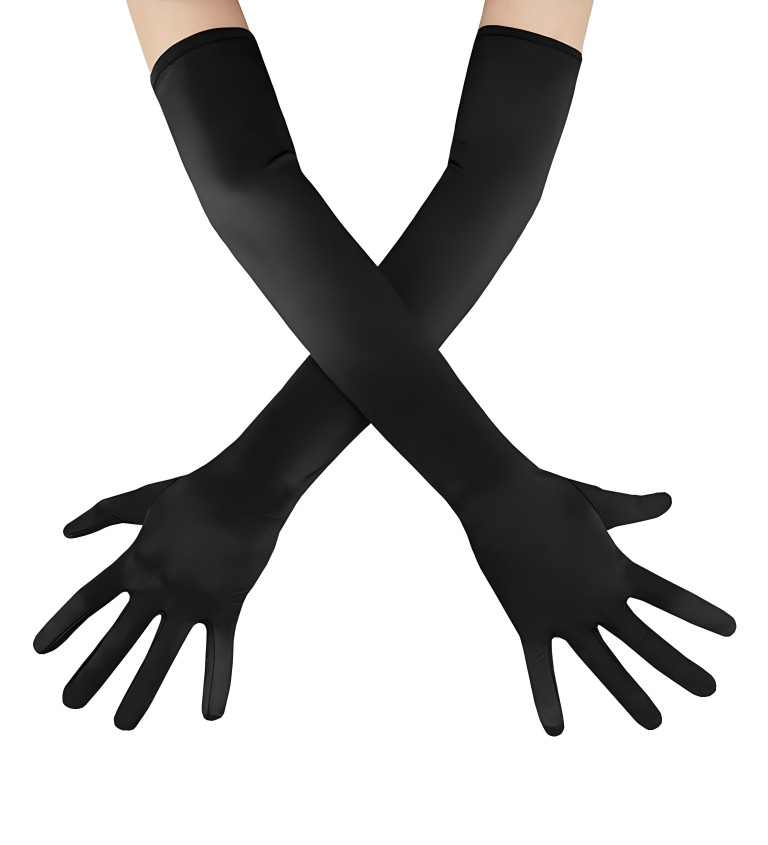 Hosszú kesztyű – fekete