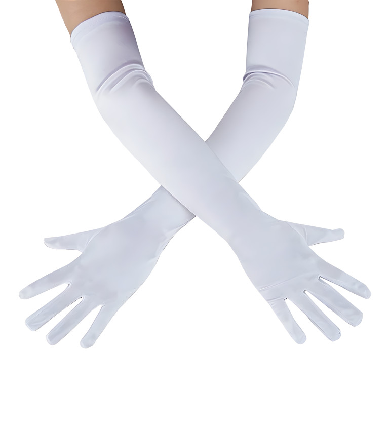 Hosszú kesztyű – fehér