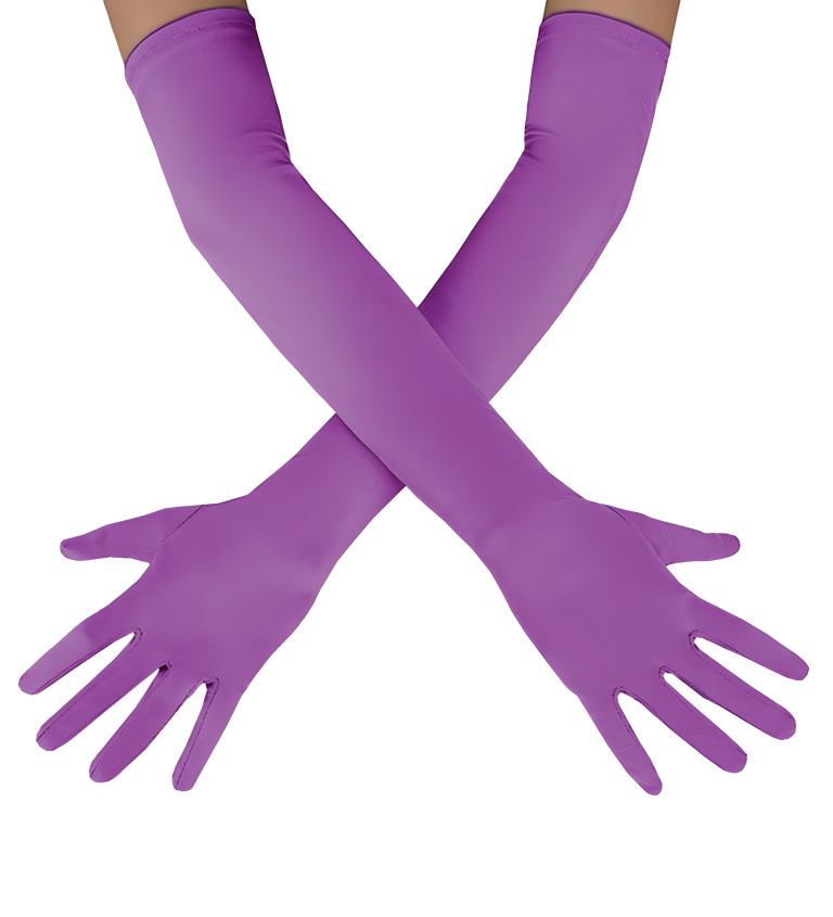 Hosszú kesztyű – lila