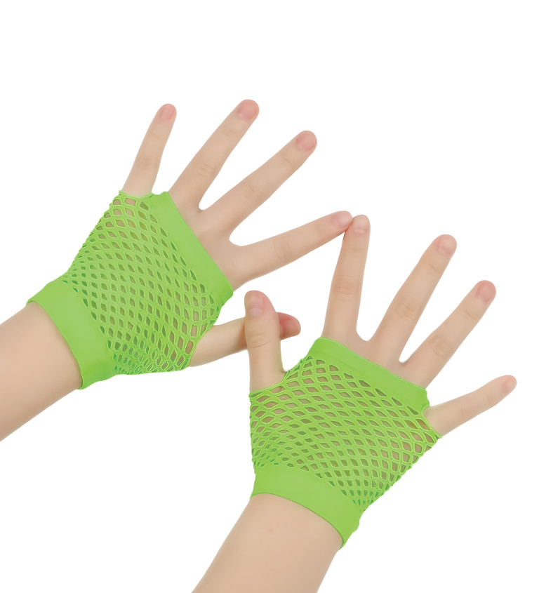 Rövid hálós kesztyű – zöld