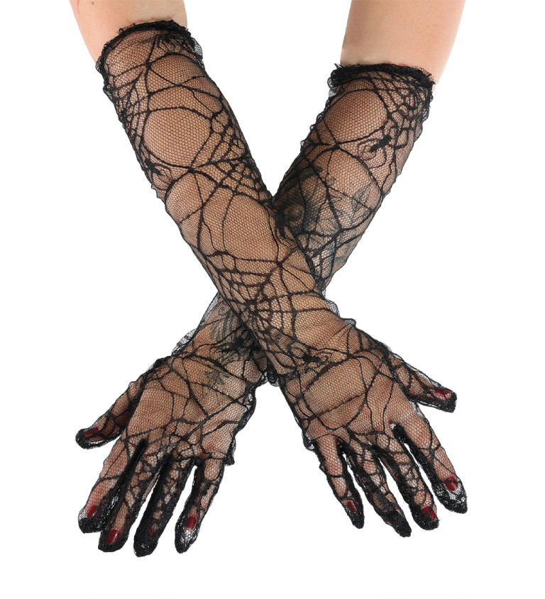 Hosszú kesztyű – pókhálós