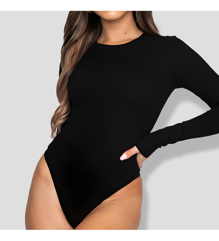 Hosszú ujjú body – fekete