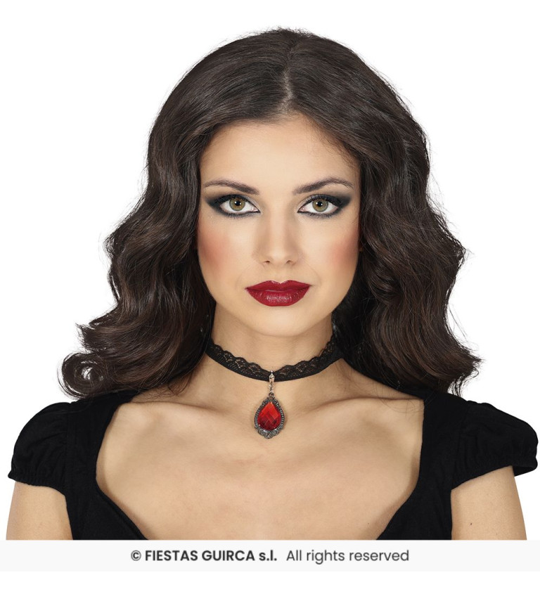 Choker nyaklánc rubinnal