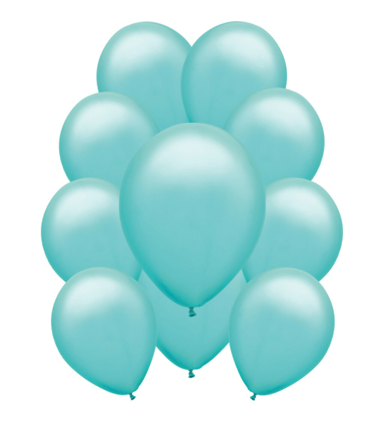 Pasztell latex léggömbök - Türkiz