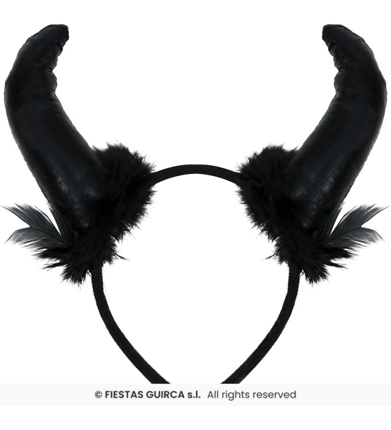 Ördög szarvas hajpánt