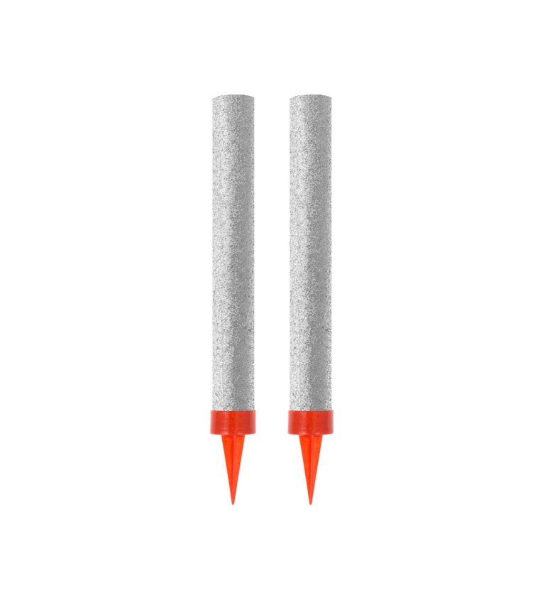 Ezüst tortagyertya szökőkút 12 cm – 2 db