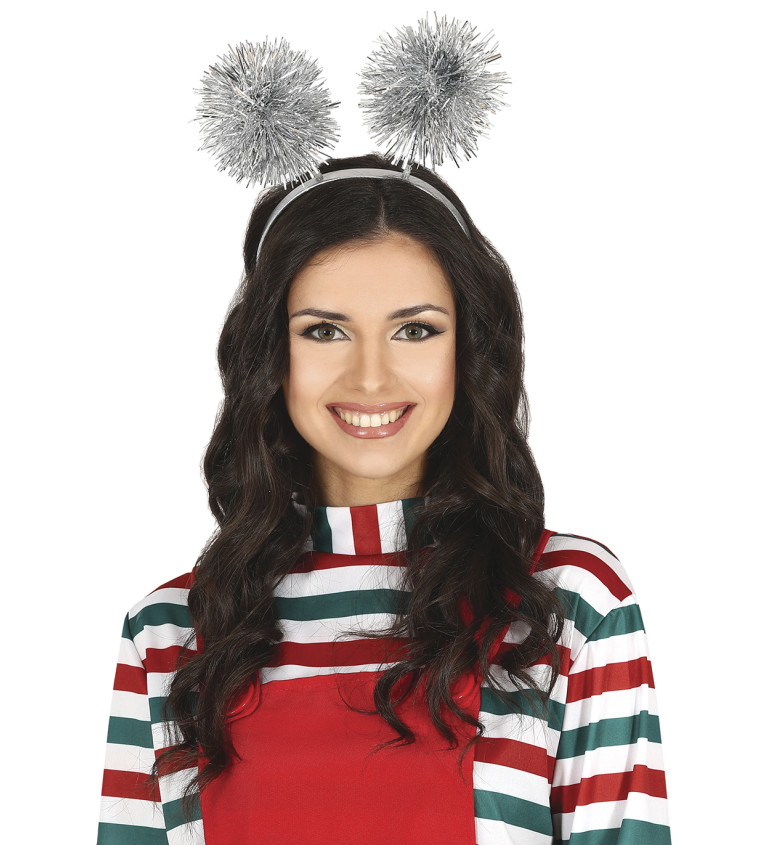 Ezüst rojtos fejpánt