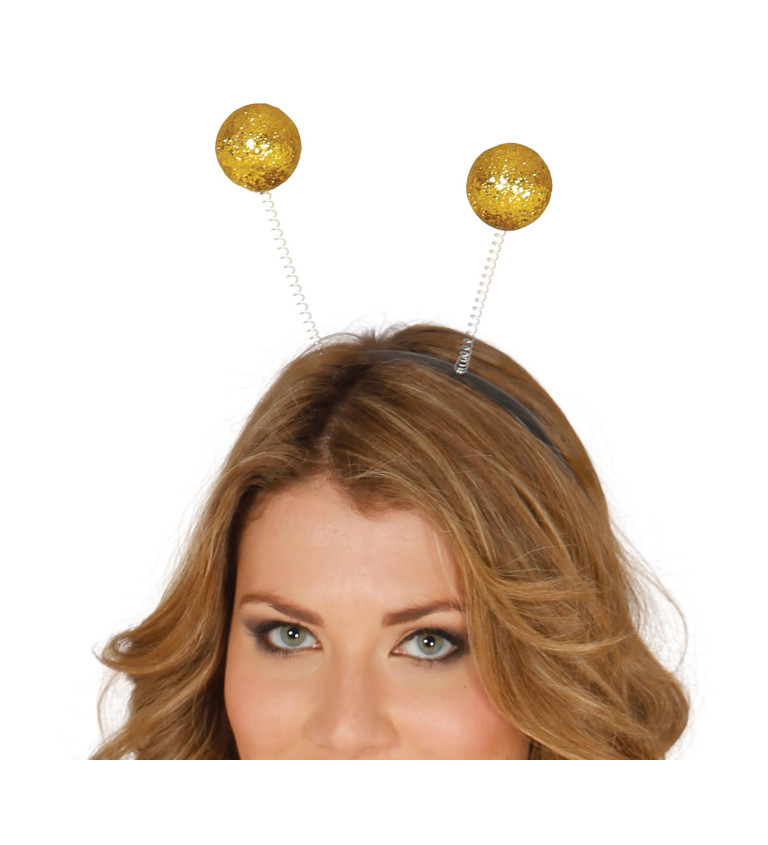 Arany gömbös fejpánt