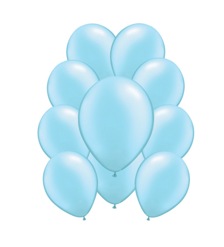 Pasztell latex léggömbök - babakék