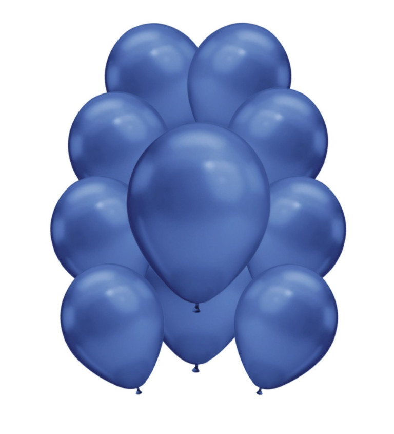 Króm latex léggömbök - kék