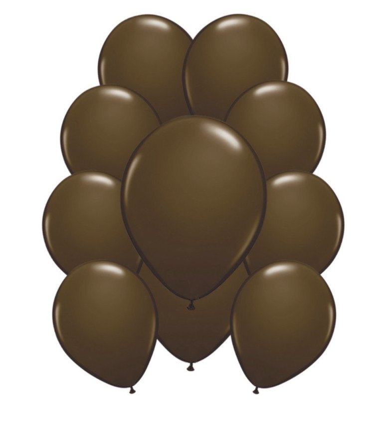 Pasztell latex léggömbök - Sötétbarna