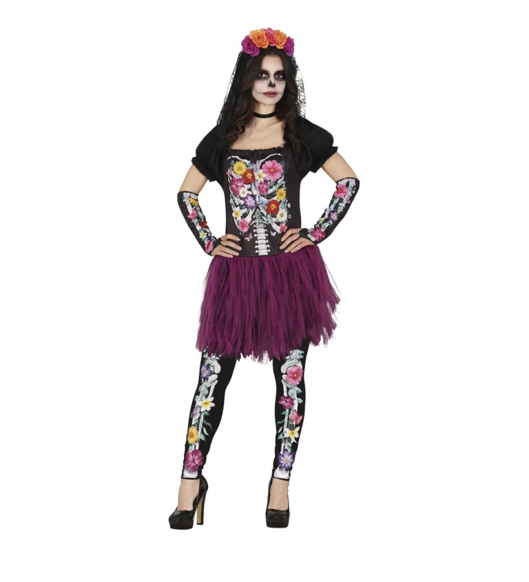 Női Fiestas Catrina jelmez