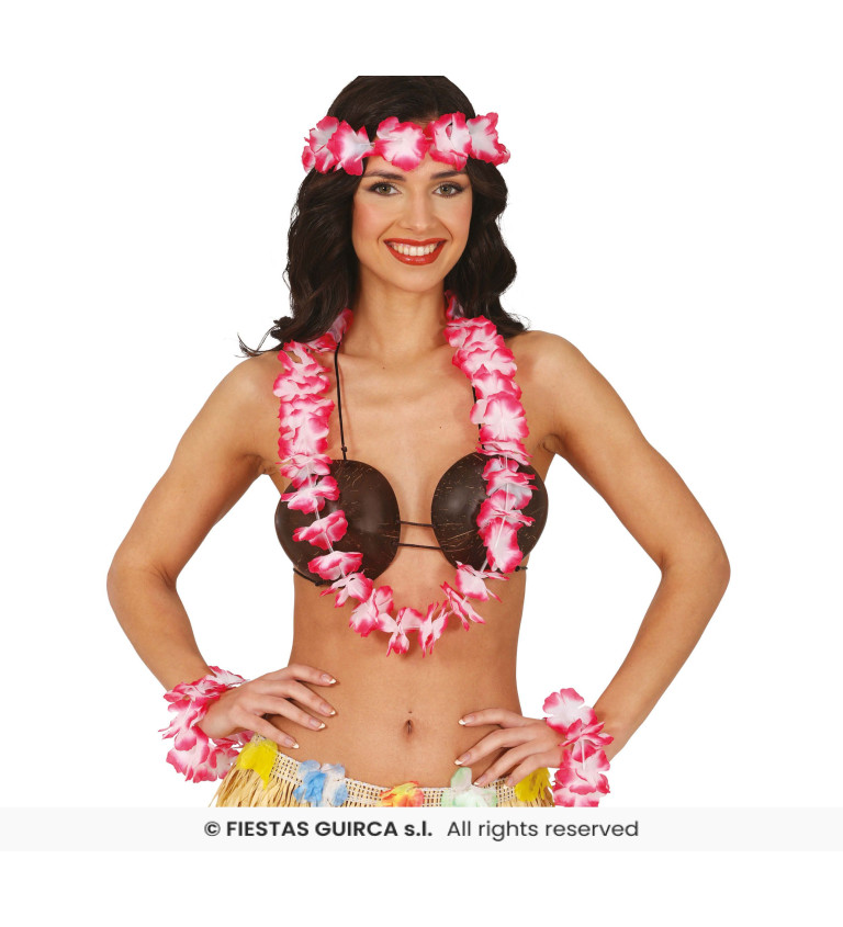 Piros hawaii szett